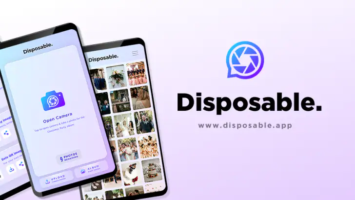 Disposable Camera App feature graphic