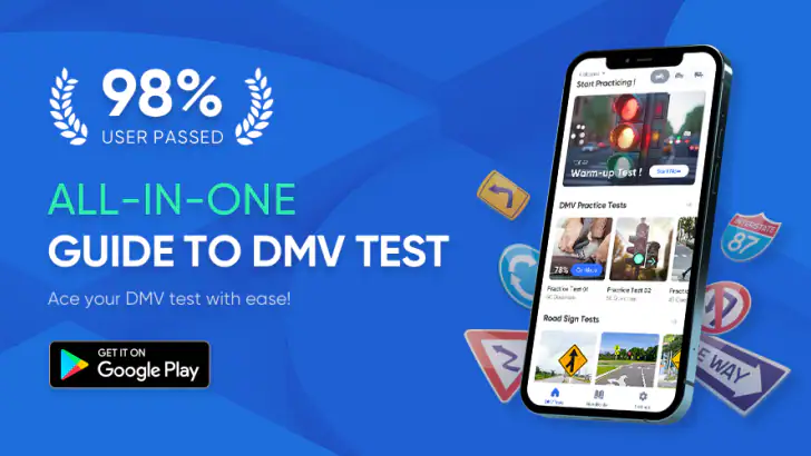 DMV Practice Test Pro 2026 feature graphic