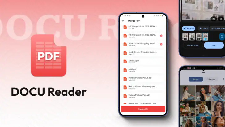 Docu Reader - PDF Reader feature graphic