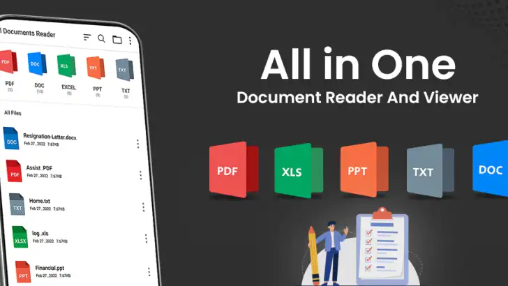 Document Reader PDF Reader feature graphic