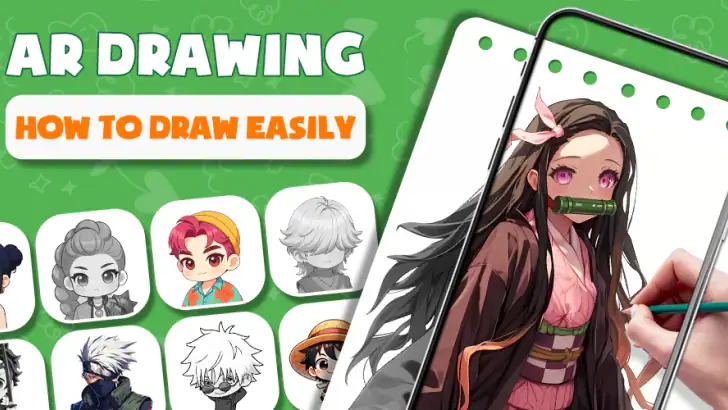 Draw Anime - AR Drawing Sketch feature graphic