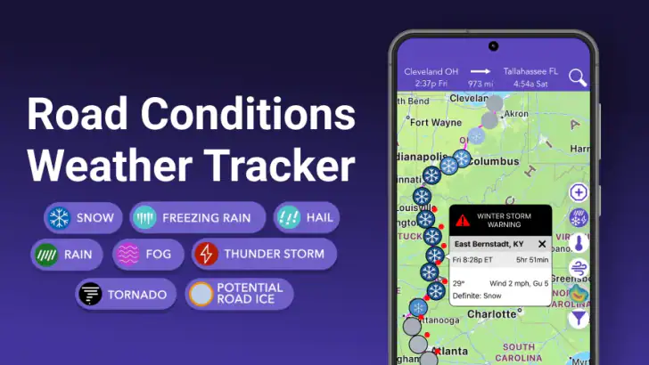 Drive Weather With Live Radar feature graphic