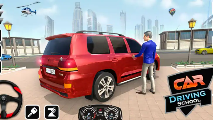 Driving School Games Car Game feature graphic