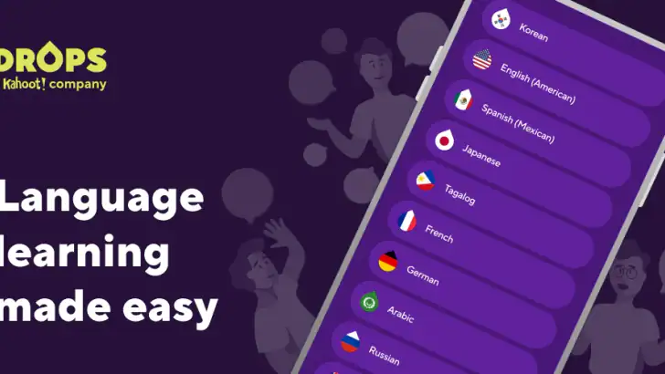 Drops: Language Learning Games feature graphic