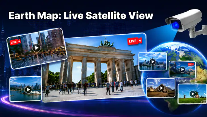 EarthVista: Live Satellite Map feature graphic