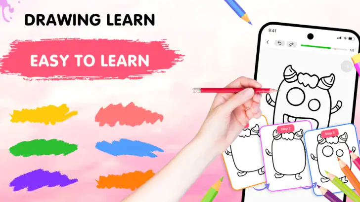 Easy Draw: Learn How to Draw feature graphic