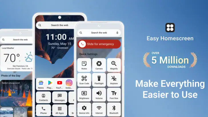 Easy Homescreen feature graphic