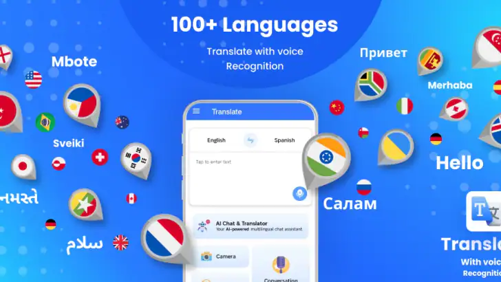 Easy Text & Voice Translator feature graphic