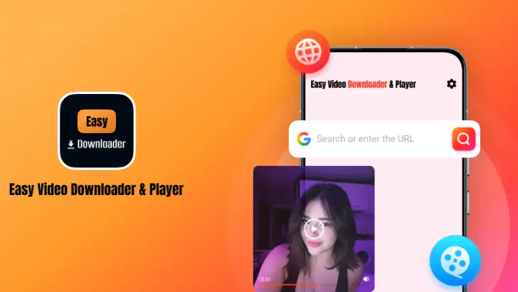 Easy Video Downloader & Player feature graphic
