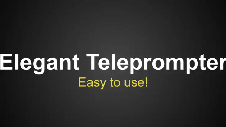 Elegant Teleprompter Pro feature graphic
