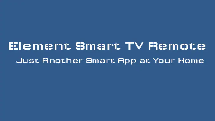 Element Smart TV Remote feature graphic