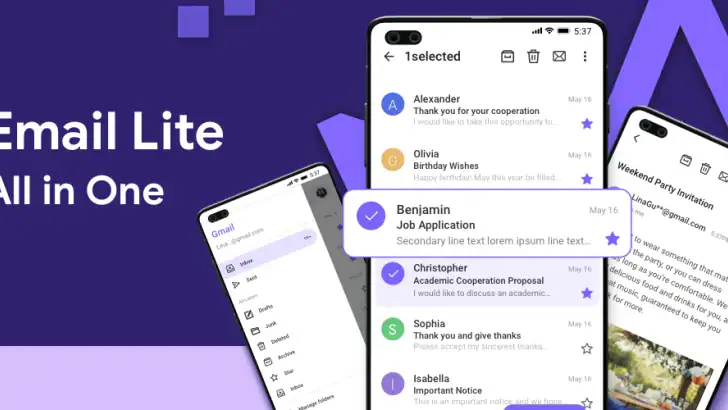 Email: Fast, Manage All Mails feature graphic