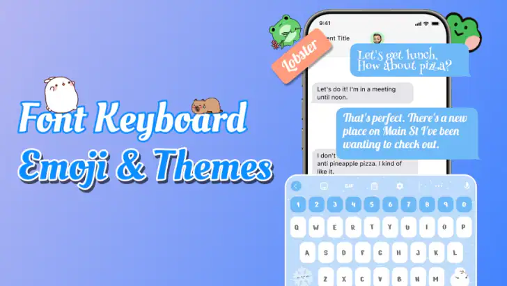 Emoji Font Keyboard & Themes feature graphic