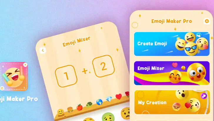 Emoji Maker Pro-DIY&Mashup feature graphic