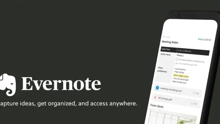 Evernote - Note Organizer feature graphic