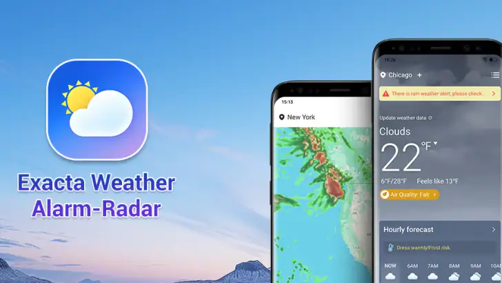 Exacta Weather Alarm-Radar feature graphic
