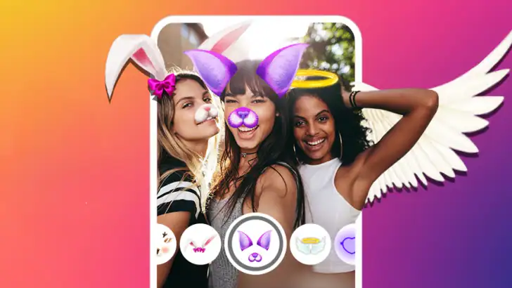 Face Live Camera: Face Filters feature graphic