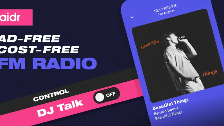 faidr: FM Radio & Music feature graphic