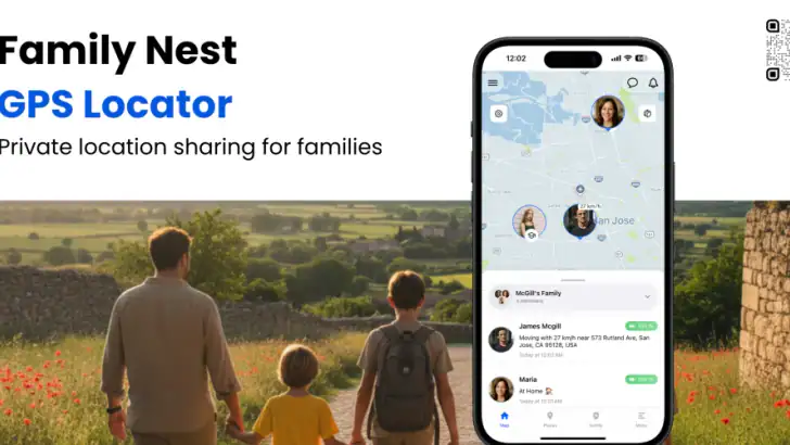 Family Nest: Private Locator feature graphic