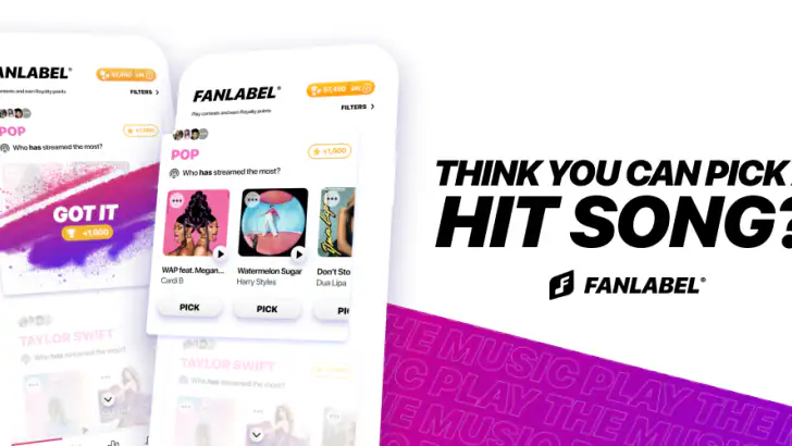 FanLabel: Daily Music Contests feature graphic