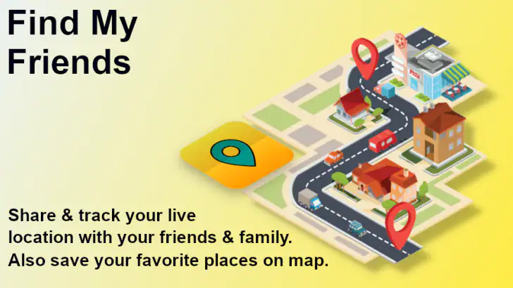 Find My Friends: Share & Track feature graphic
