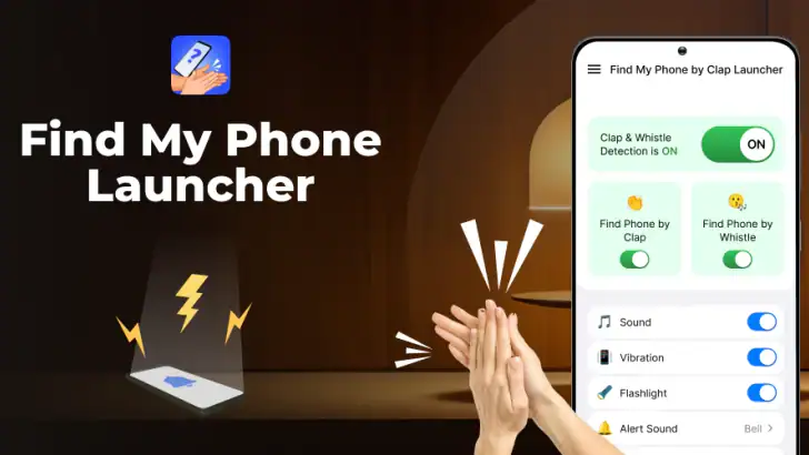 Find My Phone by Clap Launcher feature graphic