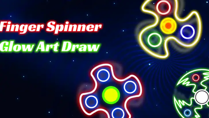 Finger Spinner: Glow Art Draw feature graphic