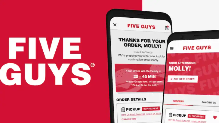 Five Guys Burgers & Fries feature graphic