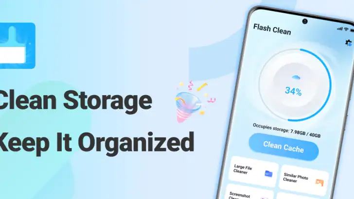 Flash Clean: Storage & Memory feature graphic