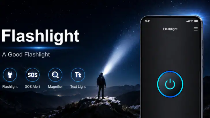 Flashlight – LED Torch Light feature graphic