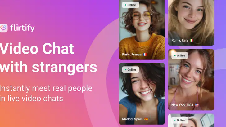 Flirtify: Live Video Chat feature graphic