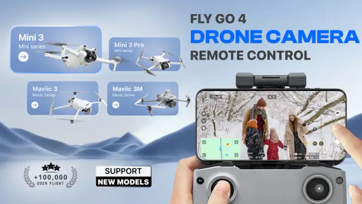 Fly Go 4 Drone Camera Control feature graphic