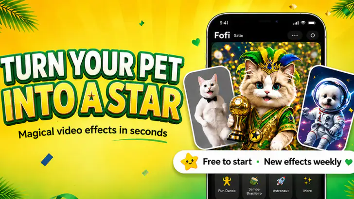 Fofi - Fun AI Pet Effects feature graphic