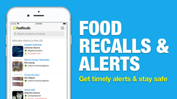 Food Recalls & Alerts feature graphic