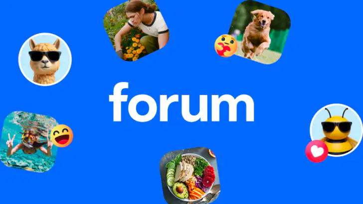 Forum, a Facebook app feature graphic