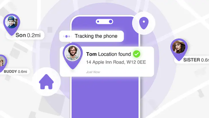 Friend Tracker: Find a Phone feature graphic