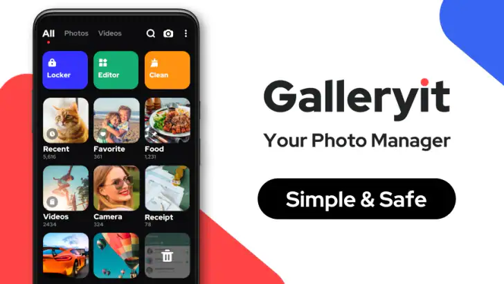 Galleryit - Photo Vault, Album feature graphic