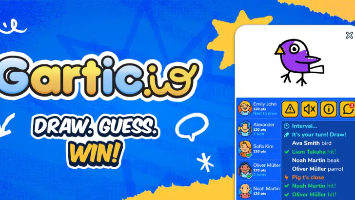 Gartic.io - Draw, Guess, WIN feature graphic
