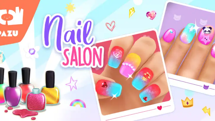 Girls Nail Salon - Kids Games feature graphic
