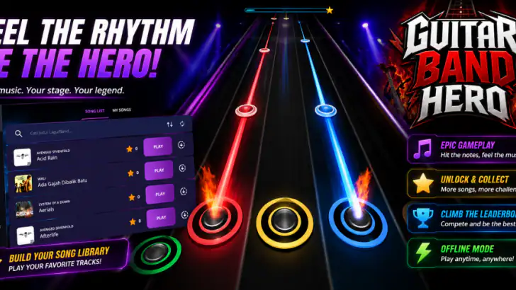 Gitar Band Hero feature graphic