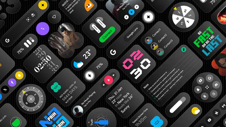 Glass Widgets feature graphic