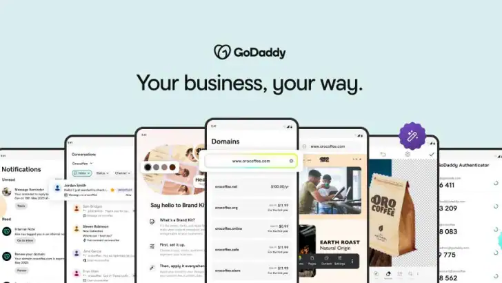 GoDaddy: Websites & Marketing feature graphic