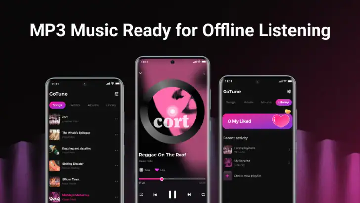 GoTune: MP3 Music feature graphic