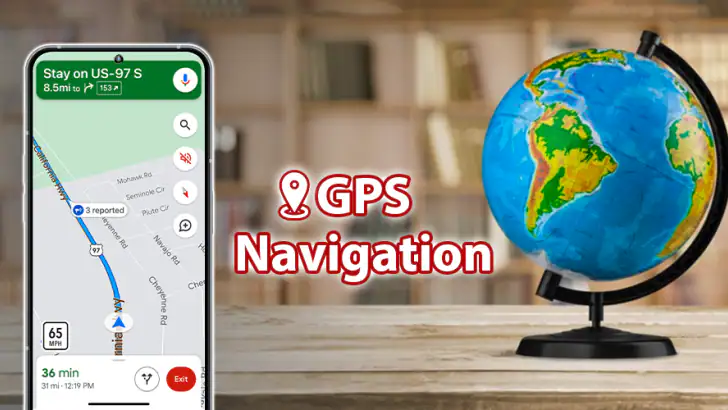 GPS Maps Live Navigation feature graphic
