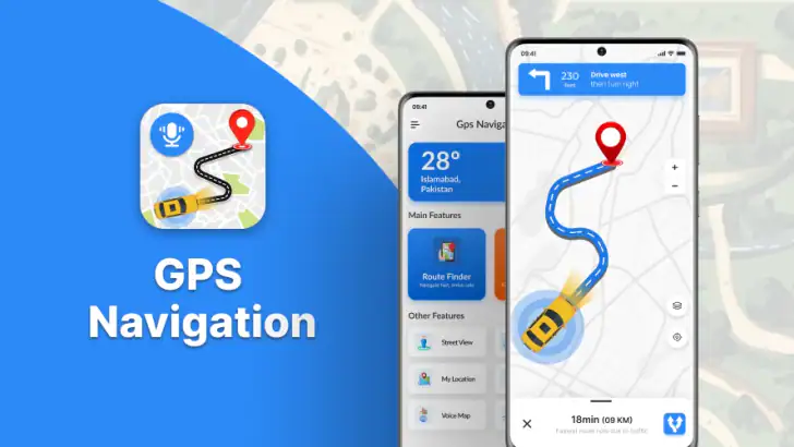 GPS Maps Voice Navigation feature graphic