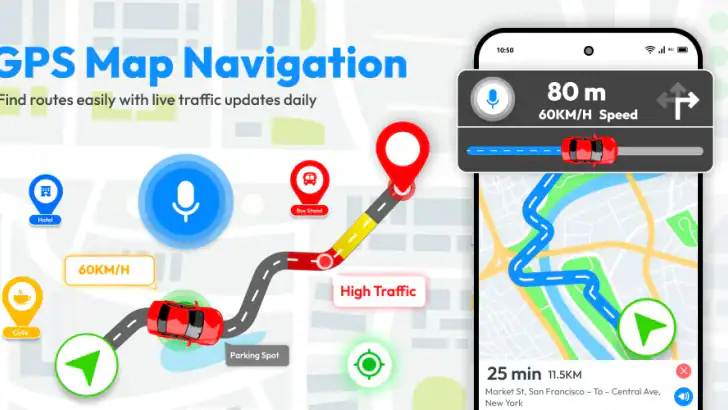 GPS Voice & Driving Directions feature graphic