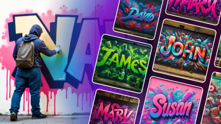 Graffiti Name Logo Maker feature graphic