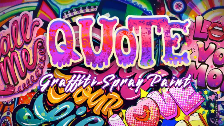 Graffiti Quote Color by number feature graphic