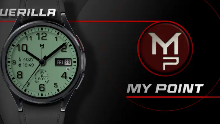 GUERILLA - Analog watch face feature graphic