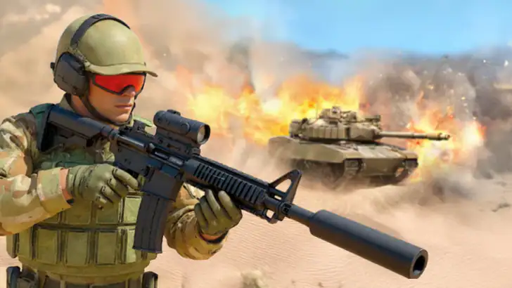 Gun War: 3D Shooting Games feature graphic